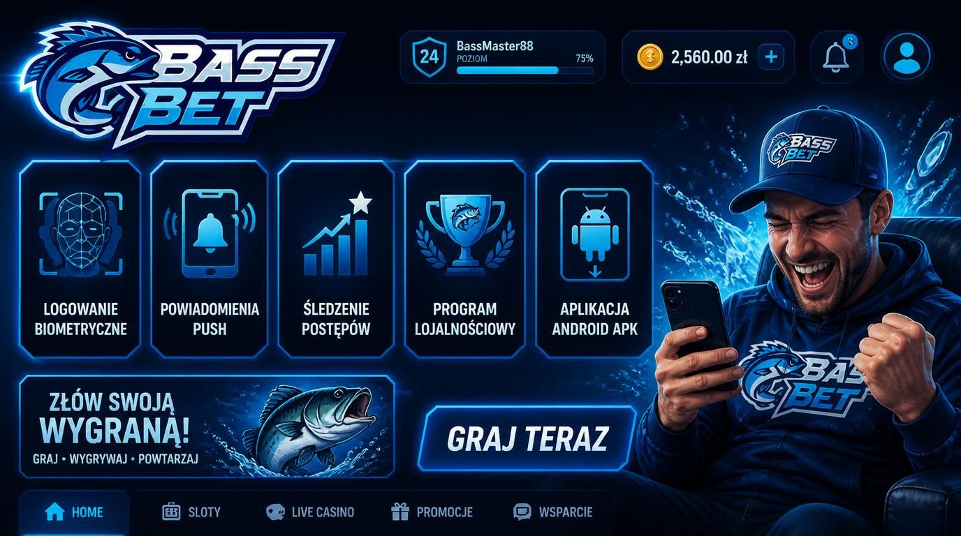 Ikony funkcji aplikacji ilustrujące przewagę użytkownika w BassBet Casino